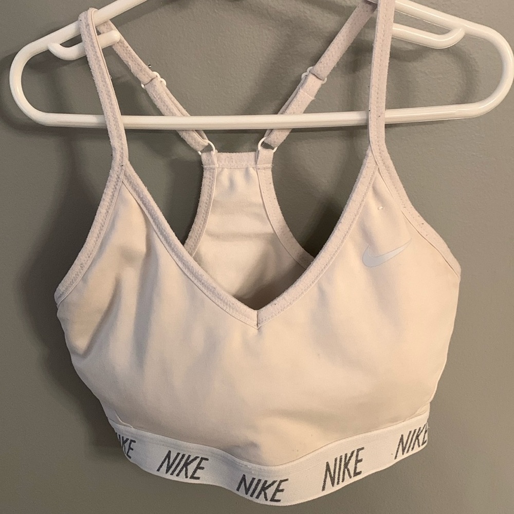 Nike white sports bra. Size s
